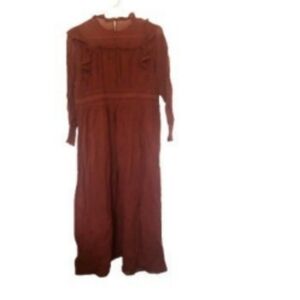 SNIDEL Ruffled Cottagecore Midi Dress